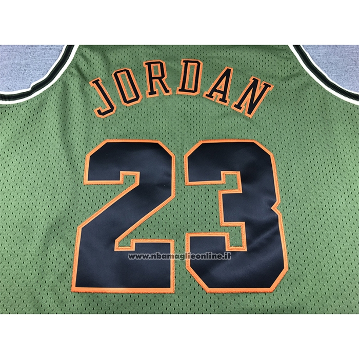 Maglia Chicago Bulls Michael Jordan #23 Mitchell & Ness 1997-98 Verde2